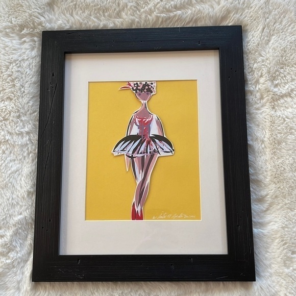 8. Ballerina, by Sinta Margot handmade hand crafted by me paper cutout - Picture 3 of 5